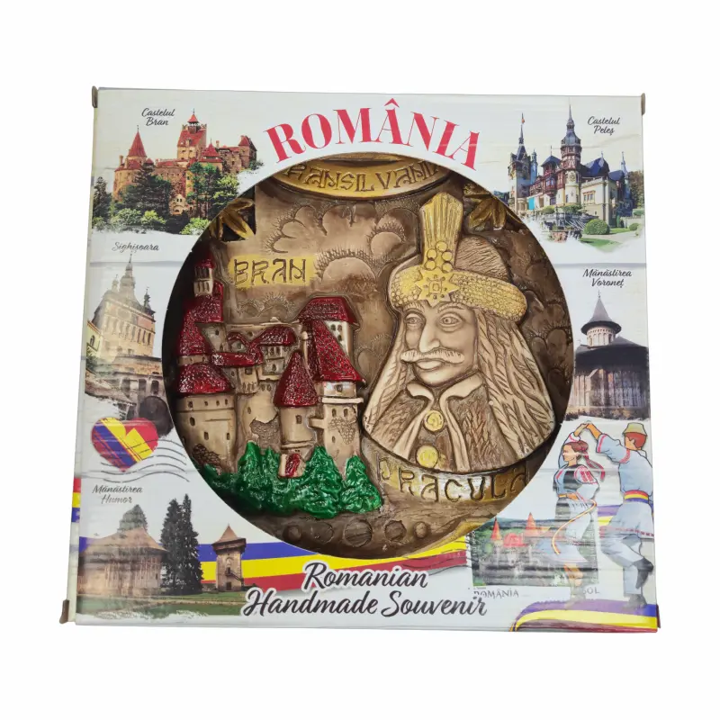 Placheta ipsos romania, suvenir gift shop, 16x24x2.5 cm, model es9669 c